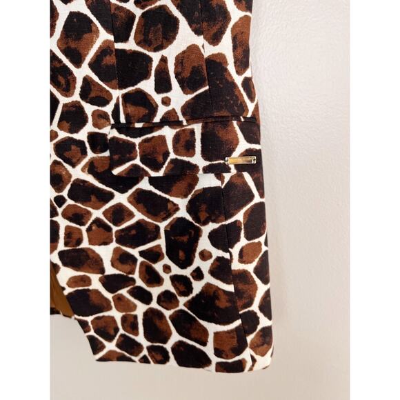 Calvin Klein Giraffe Print Vest - Brown and White - Picture 8 of 12